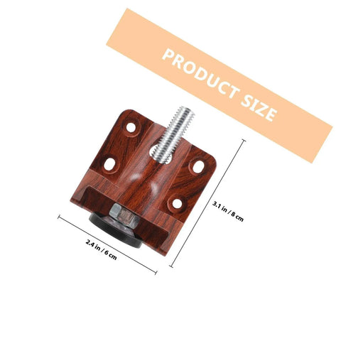 Beefy Heavy Duty Adjustable Table Leveler With Plastic Wood Stabilizer For Cabinets 3.1in x 2.4in size illustration