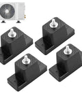 4 Pack Rubber Vibration Isolator Mounting Brackets For Outdoor Mini Split Air Conditioners with unit illustration