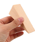 Hand holding No Slip Wood Door Wedge Set 20 Pack Triangle Door Stops For Home And Bathroom, Durable Hardwood Door Stoppers Prevent Slips Scrapes