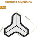 Solid T Shaped Corner Guards, 12 Pack Soft PVC Furniture Bumpers For Kids Safety, detailed dimensions of corner guard.