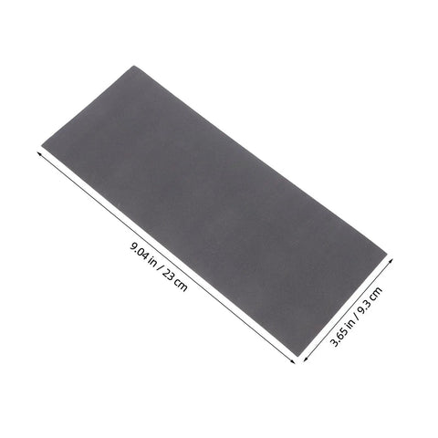 9.04in x 3.65in carborundum sheet from 56pc Wet And Dry Sanding Kit With Multi Grit Sheets 400 To 5000 Grit Carborundum Paper For Metal And Plastic Pro Grade Use And DIY Projects Great For Metal Wood And Plastic Smoothing And Refinishing Tasks