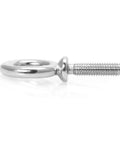 Marine Grade Eyebolts 316 Stainless Steel 3/8-16 UNC Shoulder Eyebolts, side view showing threaded bolt and eye ring
