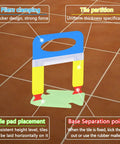 Pro Grade Tile Leveling Clips Kit 1400 Pcs For Ceramic And Stone Tile Installations, showing clip design and specifications