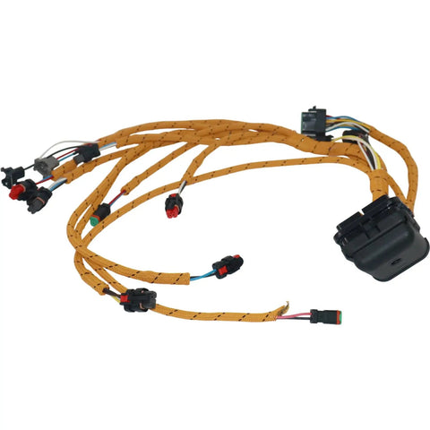 Hot Deal On EXKATCC 323-9140 Wiring Harness Assembly For Caterpillar CAT Tracked Logging Machines with connectors and protective sheath.