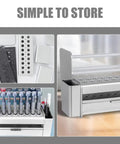 Portable Screwdriver Tool Organizer With Slide Out Drawer Desktop Storage Rack Made From Heavy Duty Pvc And Pe silver tool holder with sliding drawer