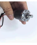 Close-up of Dope 25mm Planetary Gearbox for DC Motors with Electronic Starter, compatible with 6V 12V for robotics and Arduino projects.