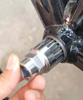 Hand using Beefy 20Cr Steel Bottom Bracket Tool With Anti Drop Device Standard 20 Tooth Extractor Sleeve For Shimano Octalink ISIS Bike BB Remover