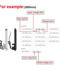 Heavy Duty Linear Actuator Delivers Badass Electric Push Pull Power Smooth Zero Drama 24 Volt Dc Motorized Thrust Rod specifications chart.