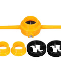Handheld Manual Tubes Threader Plumbing Tool Kit With ABS Plastic Die For Fast No Fuss Threading Of Water Pipes Multi Use Home Plumbing Tool For Installations And Maintenance Durable Easy To Use Random Color, orange handheld pipe threader with two ABS dies