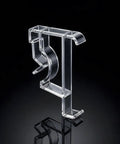 Straight Up Clear Valance Clips For Window Blinds Set To Replace Damaged Or Missing Hardware In 2 Inch Size shown from the side