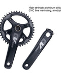 Road Bike Crank Set 42T Hollow Integrated Crankset CNC Milled Aluminum Alloy Anodized Finish Replacement for 10 and 11 Speed