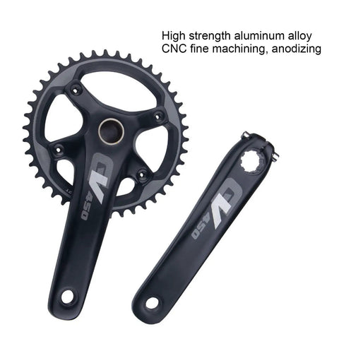 Road Bike Crank Set 42T Hollow Integrated Crankset CNC Milled Aluminum Alloy Anodized Finish Replacement for 10 and 11 Speed