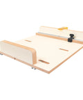 Heavy Mdf Crosscut Sled For Table Saw Delivering Dead On Precision And Killer Cuts This Pro Level Woodworking Jig on white background.