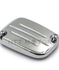 Badass Chrome Front Brake Fluid Reservoir Cap For Harley-Davidson Electra Glide Classic with CNC machined grooves
