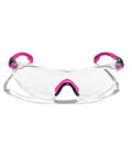 VS3 Anti Fog Safety Glasses With Clear Or Tinted Lenses, Pink Frame, ANSI Z87 Plus OSHA Compliant Eyewear Front View
