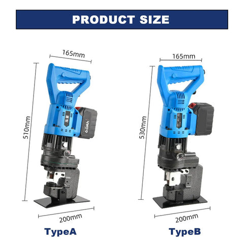 Built Tough Cordless Hydraulic Hole Puncher With Lithium Battery And Extra Dies For Snappy Steel Aluminum Copper Plate Cutting Up To 16 Ton Force Smooth Plug And Play Power Tool Kit With Safety Gloves Included Today