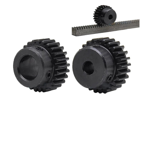 Bevel Gear Pinion Set 20T 24T 25T 30T 1M Pitch Small Gear 45 Steel Bore Size 4 To 16 mm Transmission Accessories Spur Gear For Motors High Torque Low Noise Easy Maintenance