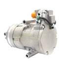 Top Shelf Electric AC Compressor Swap Out For Hyundai Kona And Kia Niro EV with 110 mm pulley and connectors.