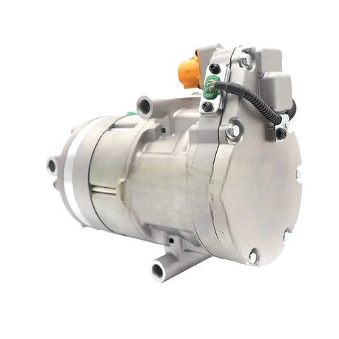 Top Shelf Electric AC Compressor Swap Out For Hyundai Kona And Kia Niro EV with 110 mm pulley and connectors.
