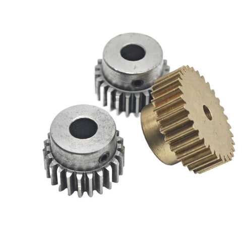 0.6 Module 36 Tooth Beefy Brass Spur Gear With Straight Teeth, 22.8mm Diameter, 5mm Inner Bore, Durable Brass Construction For Mechanisms, DIY Projects, RC And Hobby Machining, Smooth Transmission And Easy Fit