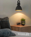 Sunrise Inspired Dope Two Tone Matte Black And Orange Gold Pendant Light For Kitchen Island Bar Or Entryway above bedside table