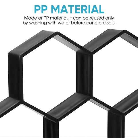 Close-up of DIY Garden Paving Molds Irregular Concrete Paver Molds For Walkways Patios And Lawn Areas Heavy Duty Plastic Easy To Use