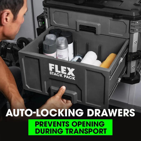 Rock Solid Two Drawer Toolbox Storage System With Auto Locking Drawers And Rust Resistant Rails For Jobsite Organization Badass Circular Saw Compartment And Stackable Design Built Hella Tough And Heavy Duty