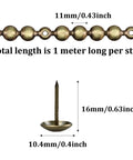 Heavy Duty Brass Upholstery Tack Strips Serving Dapper Decorative Nailhead Trim For Couch Headboard And Swivel Chair Furniture Upgrade with size dimensions