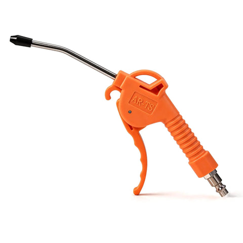Angled Nozzle Air Blow Gun With Handle Style Grip One Quarter Inch Inlet Eight Bar Pressure Pneumatic Compressor Accessory