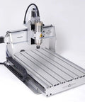 Heavy Duty 3 Axis Cnc Router 6040 Engraving Machine With A Kickass 2200 Watt Spindle And Hg20 Linear Rails On A Sturdy T Slot Table showing the spindle and T-slot table design.