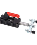 50mm Stroke Double Headed Heavy Duty Push Pull Toggle Clamp For Welding, Carbon Steel Construction, Red Handle
