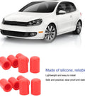 Silicone Intake Vacuum Hose End Plugs Kit, 10 Pack Car Vacuum Hose Caps With High Durability, shown with white car background