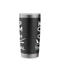 Glider Pilot Insulated Stainless Steel Tumbler For Sailplane Club Members, black with white text showing sailplane design.