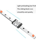 Beefy 300mm MGN9C Miniature Linear Guide Rail With Single Stainless Steel Carriage Block for 3D Printers and CNC Machines