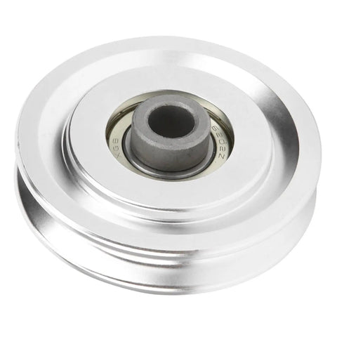 Durable Aluminum Alloy Fitness Pulley For Strength Training In Gyms And Home Gyms With Smooth Movement And Easy Cable Glide Beefy 70mm Wide Wheel And 10.5mm Inner Diameter Built For Heavy Duty Use, silver 70mm aluminum pulley with 10.5mm bore
