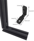 L Shape Corner Connector Bracket For 20x20 Aluminum Extrusion Inside Corner Joint With Screws 6mm Slot 2020 Series Hidden Mount