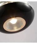 Close-up of Dine Dining Room Bedroom Pendant Lights Indoor Lighting Ceiling Lamp with decorative black and gold design