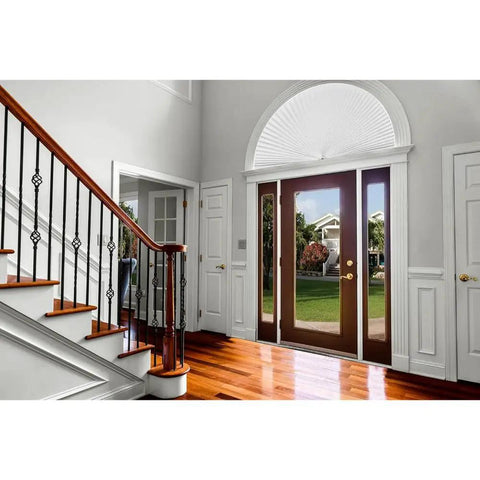 Interior showing Tool Free Install Arch Light Filtering Pleated Shade White 72 Inch Wide 36 Inch High No Tools Needed Easy Peel And Stick Privacy