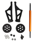 RC Wheelie Bar Kit For ZD Racing MX 07 4WD 1/7 Scale RC Truck With Double Wheel Stability Upgrade shown with parts layout