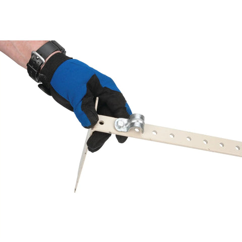 Gloved hand holding strap using Beefy Rivet Nut Kit For Auto And DIY Projects, Heavy Duty Rivet Gun And Hand Riveter set