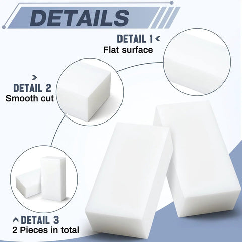 Two HDPE Plastic Blocks 6.2 In By 3.1 In By 2 In Solid Polyethylene For Machining Prototyping DIY Projects Home Improvement Engineering White