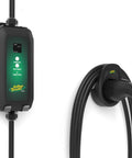 Dead Simple 16 Amp Level One Portable Ev Charger with LCD panel and J1772 tip for home use.