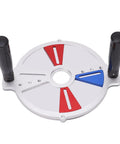Top Shelf Wood Routing Guide Jig Aluminum Alloy Slot Milling Template With Heavy Duty Bushings And Tight Locking Pins with handles.