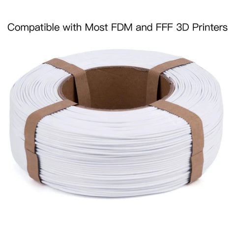 Top Shelf White Plaplus 3D Printer Filament Refill 175Mm Spool Free Format 03MM Accuracy One Kilogram Built For Bambu Lab Ams For Dead On Precision And Hella Smooth Printing