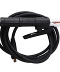 Heavy Duty Welding Clamp Electrode Holder With 10 Foot Cable designed for stick welding jobs, features grooved jaws and cool grip insulation.