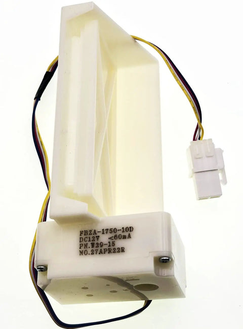 Easy Swap Upgraded Electric Damper For Samsung Refrigerator Door Motor Compatible With Da31-00043f Fbza-1750-10d W29-15 Dc12v 4 Pin viewed from the side.