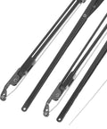 Two Piece Heavy Duty Steel Folding Umbrella Repair Kit Eight Bone Replacement Parts close-up of steel ribs and joints.