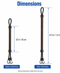 Two Pack Bungee Dock Line For Gheenoe LT25 Boats Snubber Mooring Cord With Elastic Shock Absorbing Docking Rope 22 Inch Length