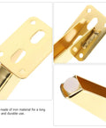Sturdy Metal Furniture Feet Replacement Legs for Sofa, Cabinet, Coffee Table and More, golden iron, close-up view