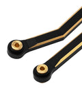 Brass High Clearance Four Link Set For SCX24 Gladiator Power Wagon Heavy Brass Links For Durability Lowers Center Of Gravity To Boost Stability Moves Links Away From Driveshaft To Prevent Rubbing Reduces Axle Wrap And Unwanted Steering For Smoother black brass 4-link rods